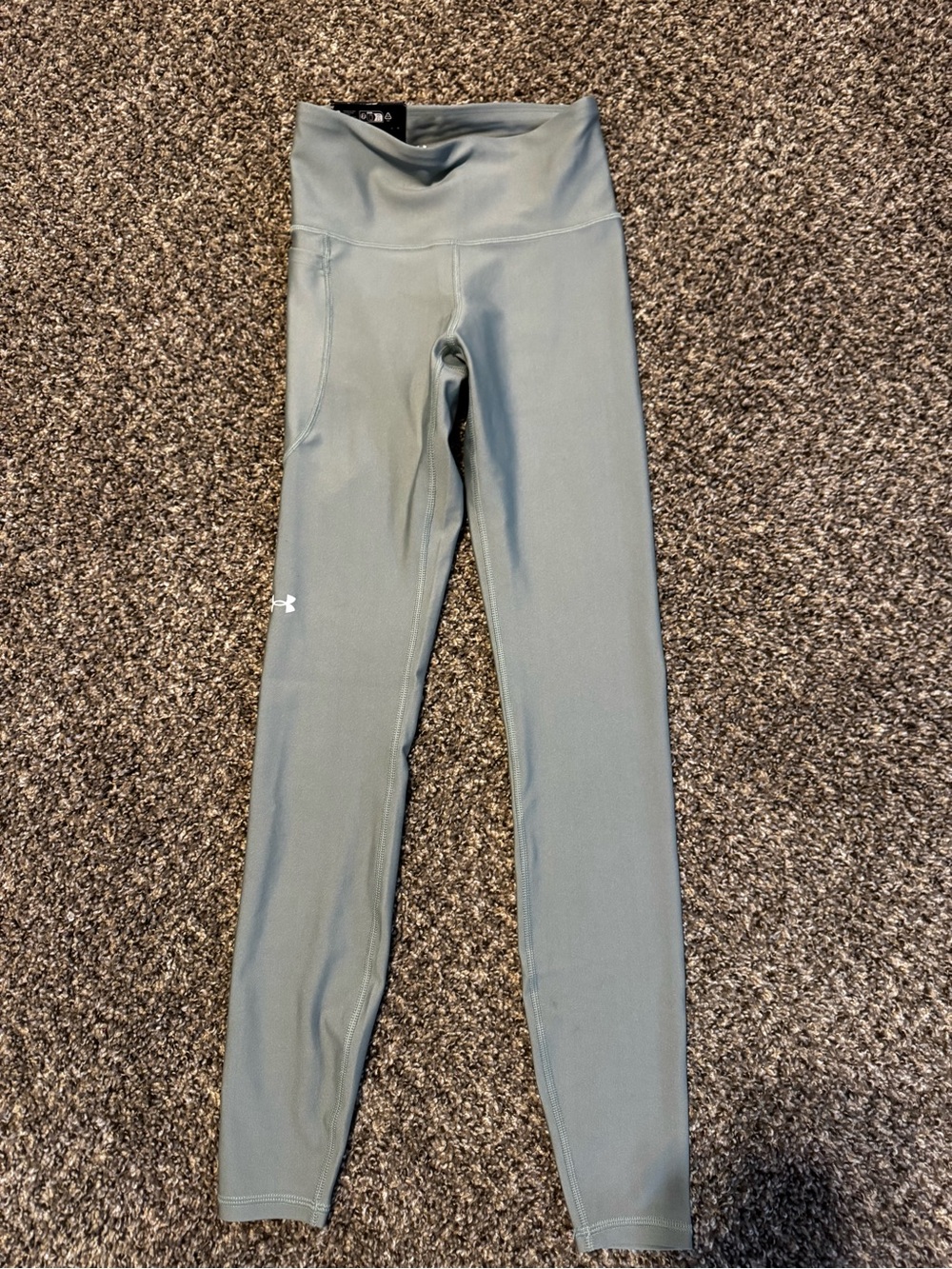 Under Armour womens Sage Green High-Waist Leggings